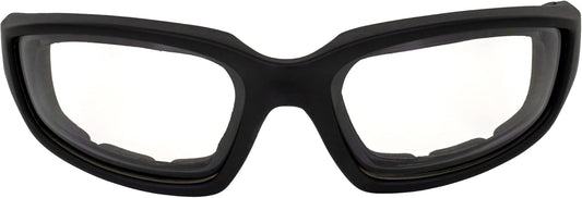 Global Vision Eyewear Kickback Sunglasses with Ethylene Vinyl Acetate Foam, Clear Lens - PuriLite