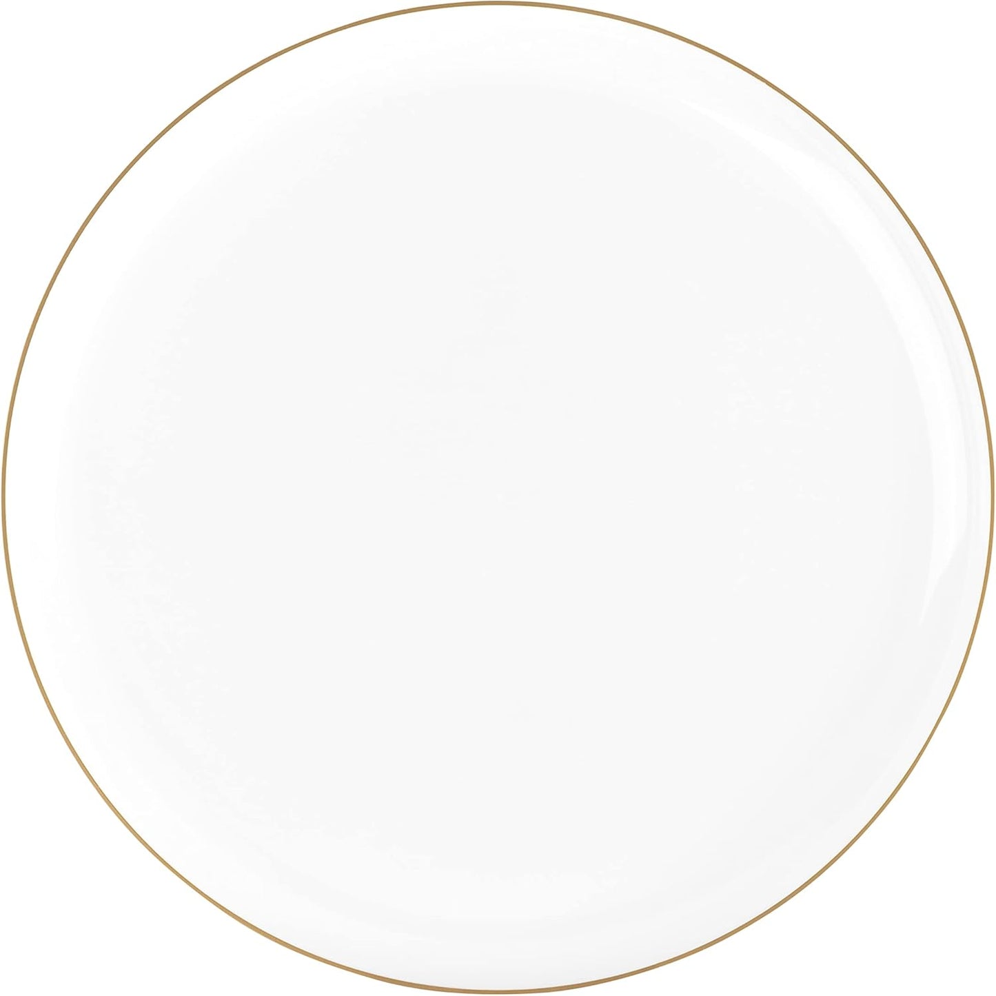 PLASTICPRO [30 Pack 10.7'' Christmass Green Plastic Party Plates Edge Collection Premium heavyweight Elegant Disposable Tableware Dishes