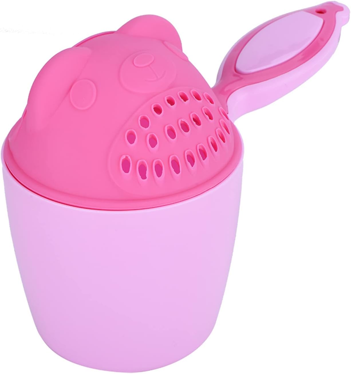 Qiilu Bath Rinse Cup Baby Shampoo Cup Cute Kid Wash Hair Bathing Flusher Eye(Green) ()