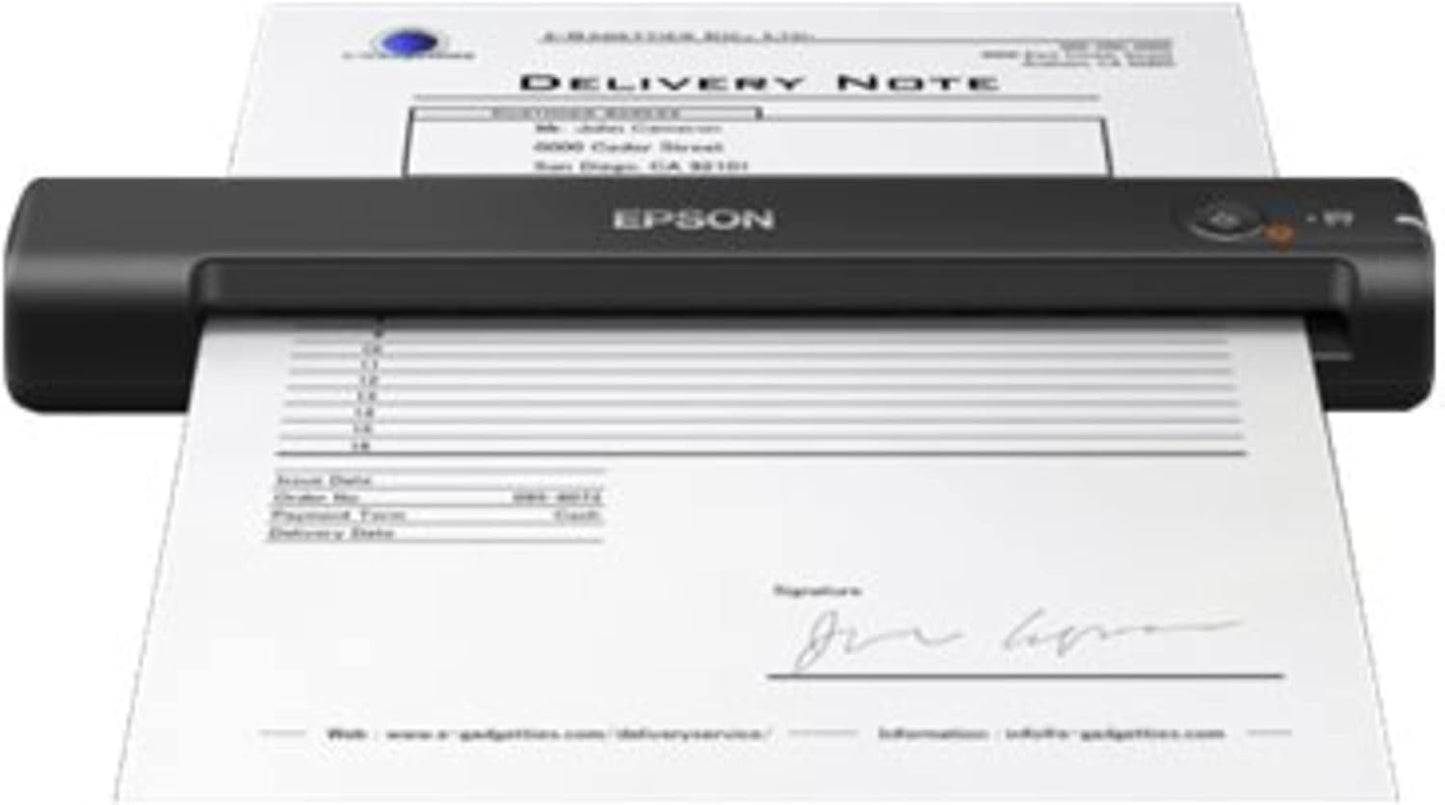 Epson WorkForce ES-50 Portable Sheet-fed Document Scanner for PC and Mac, Black