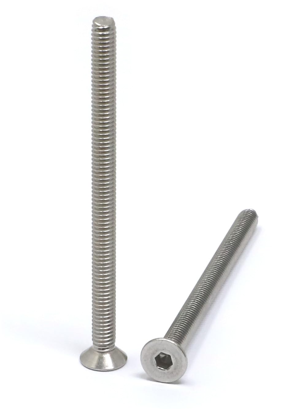iexcell 5 Pcs M8 x 80mm Thread Pitch 1.25 mm Stainless Steel 304 Hex Socket Flat Head Cap Screws Bolts Kit