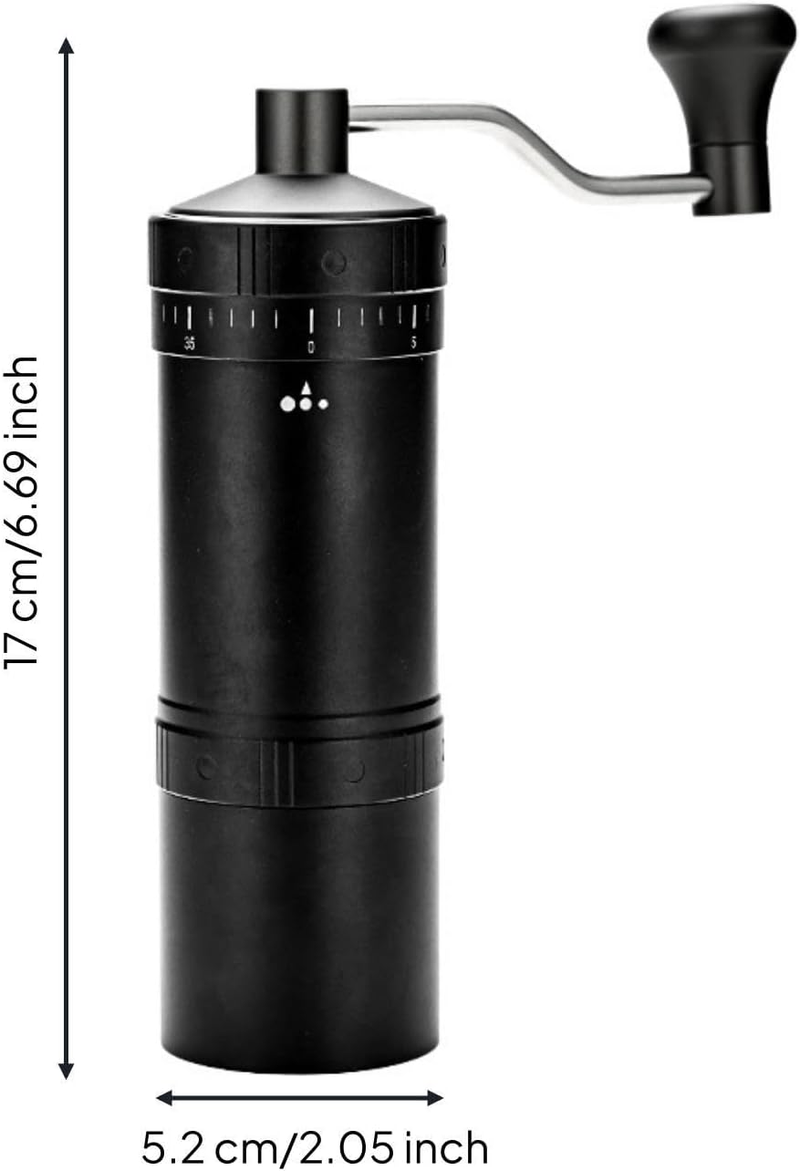 Mini Coffee Machine Coffeeware Appliance Dorm Office Travel Manual Burr Handheld Device Stainless Steel Compact Hand Crank Camping
