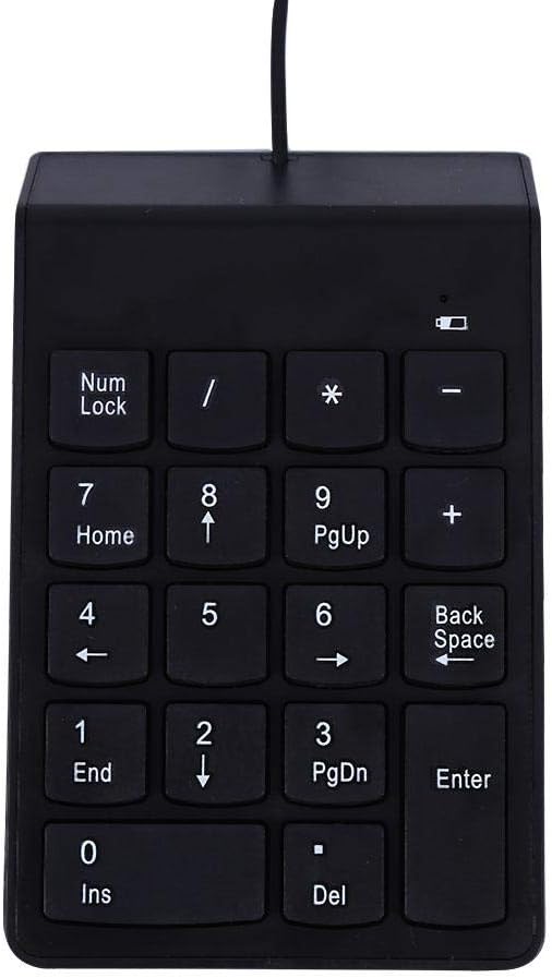 Purilite Select Slim Wired Numeric Keypad | 18-Key Plug & Play USB Number Pad