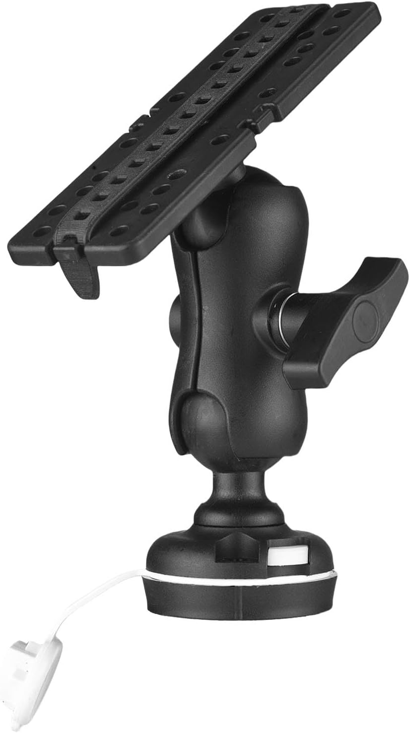 fosa Fish Finder Mount Base, Universal Fish Finder Bracket, Adjustable Kayak Electronic Holder with 360° Rotation Fishing Accessories