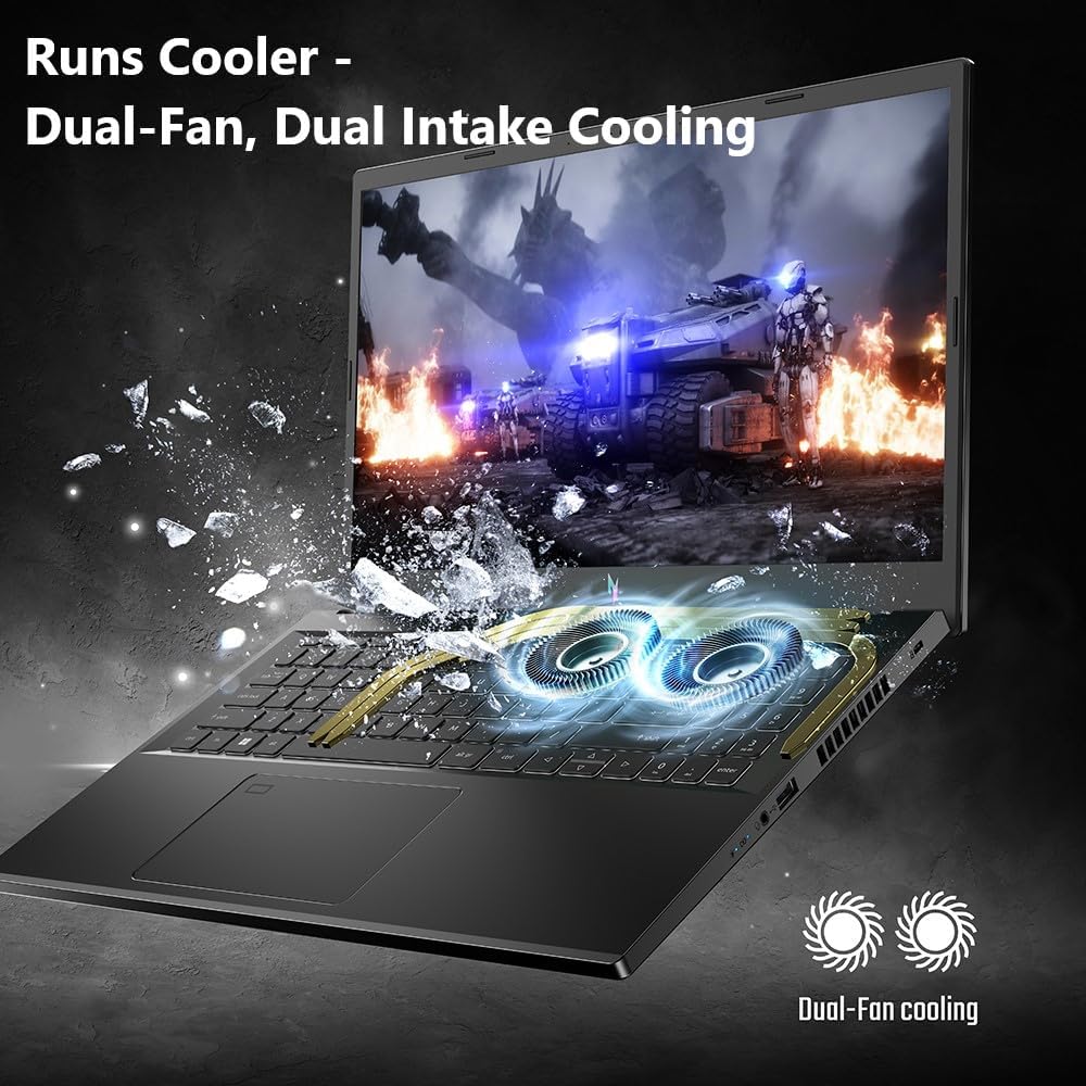 Acer Nitro V Gaming Laptop | Intel Core i7-13620H Processor | NVIDIA GeForce RTX 4050 Laptop GPU | 15.6" FHD IPS 165Hz Display | 16GB DDR5 | 1TB Gen 4 SSD | Wi-Fi 6 | Backlit KB | ANV15-51-723D