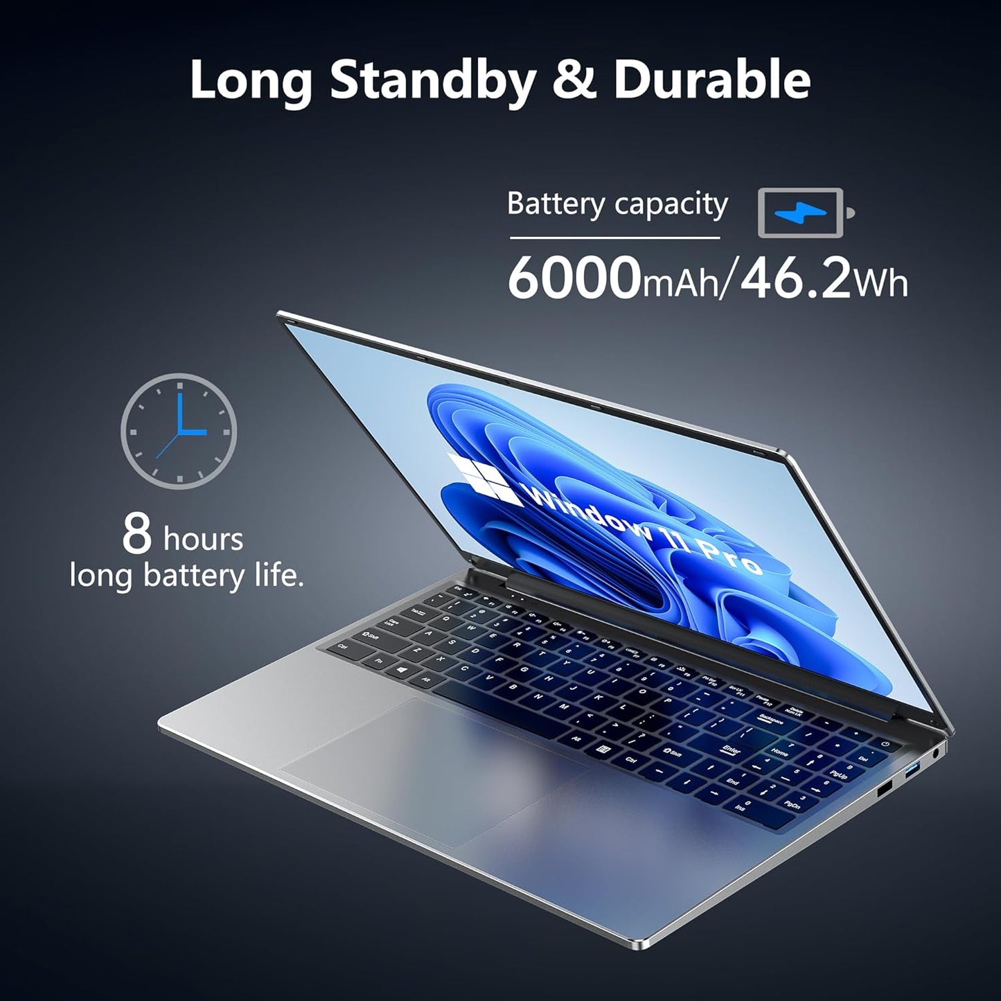 Gaming Laptop, 16 Inch Laptop Computer with Windows 11 Pro, Intel 12th Gen N150 Processor(up to 3.6GHz), 16GB RAM 1TB SSD, Backlit Keyboard, FHD 1920 * 1200, Bluetooth.