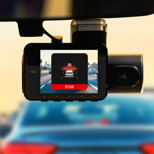 Type S T402 4K Dashcam with AI-Powered Driver Assistance – Dual Dash Camera with 4K Front + 1080p Interior, Night Vision, G-Sensor, Parking Surveillance - PuriLite