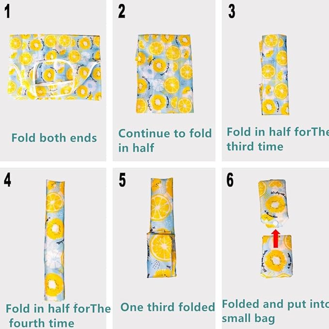 10 Pack Reusable Shopping Grocery Bags Foldable Washable Fashion Shopping Bags, Portable Eco-friendly Tote Bags, featuring 10 patterns and prints, Heavy Duty Tote,for Supermarket Going Out