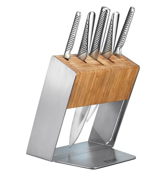 Global Katana Knife Block Set, 6-piece