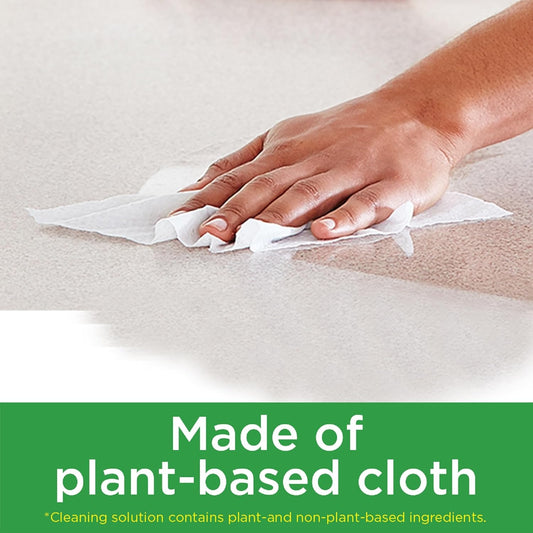 Clorox Green Works Cleaning Wipes, Simply Lemon, 75 Count, Multi-Pack of 2 Canisters, Safe for use around kids, pets, and food*