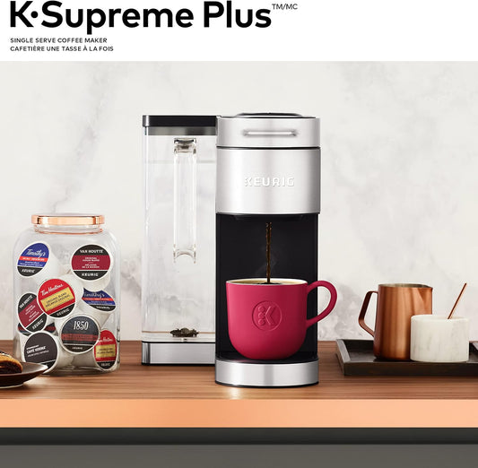 Keurig K-Supreme Plus Single Serve K-Cup Pod Coffee Maker, With Stainless Steel And MultiStream Technology, Silver - PuriLite