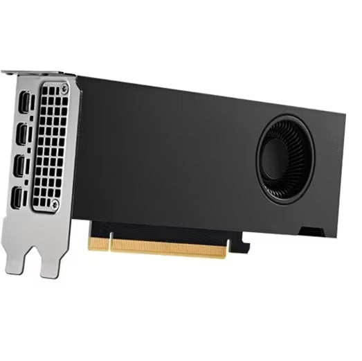 PNY Quadro RTX A2000 12GB Professional Graphic Card 12GB GDDR6, PCI Express 4.0 x16, Dual Slot, 4x MiniDisplayPort, 8K Support, Ultra-quiet active fan