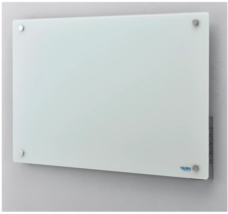 Global Industrial™ Magnetic Glass Whiteboard, 36"W x 24"H