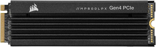 Corsair MP600 PRO LPX 2TB M.2 NVMe PCIe x4 Gen4 SSD - Optimized for PS5 (Up to 7,100MB/sec Sequential Read & 6,800MB/sec Sequential Write Speeds, High-Speed Interface, Compact Form Factor) Black