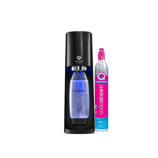 SodaStream E-Terra Sparkling Water Maker, One-Touch technology - PuriLite