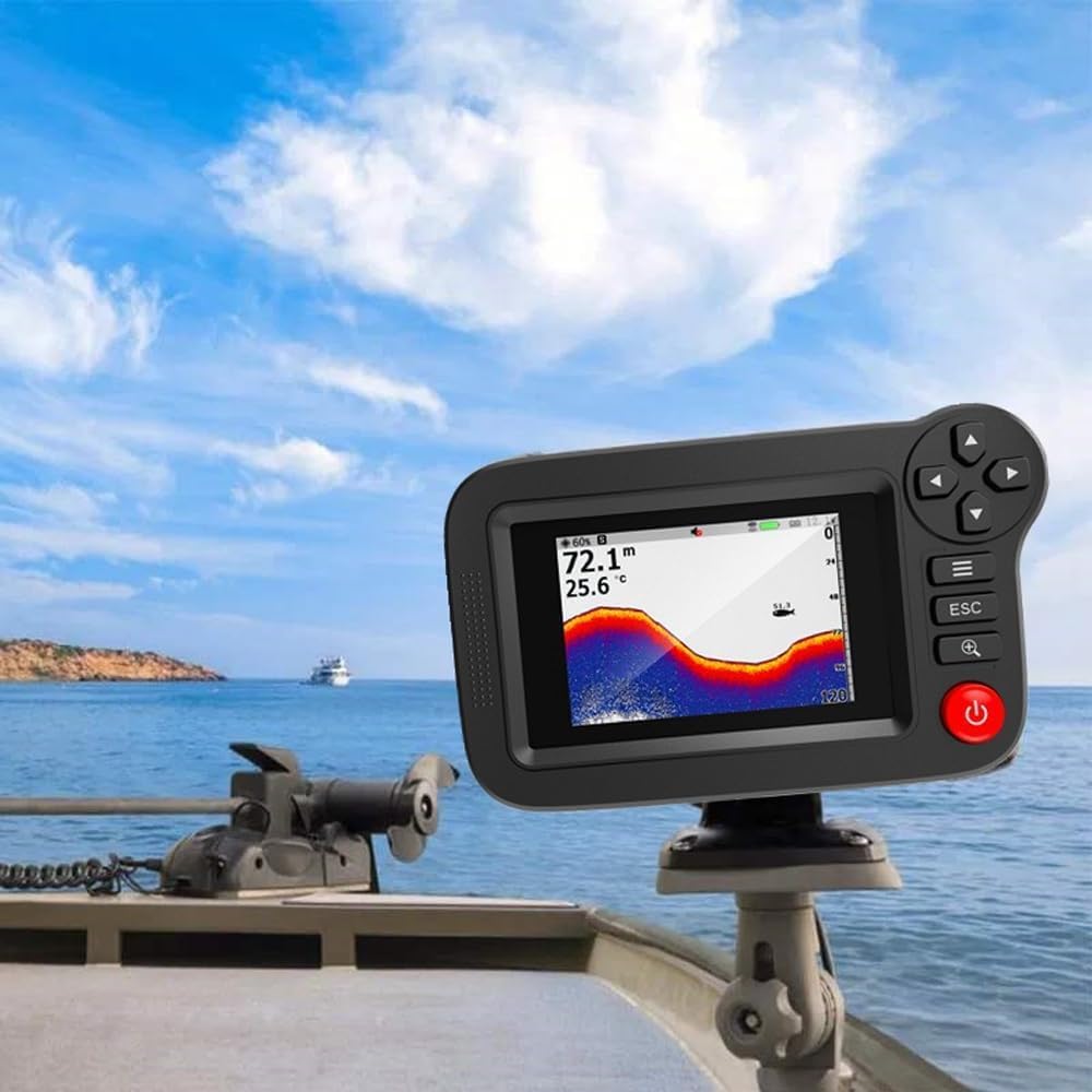 Wireless Sonar Fish Finder Color Screen Fishing Detector Underwater Depth Sounder