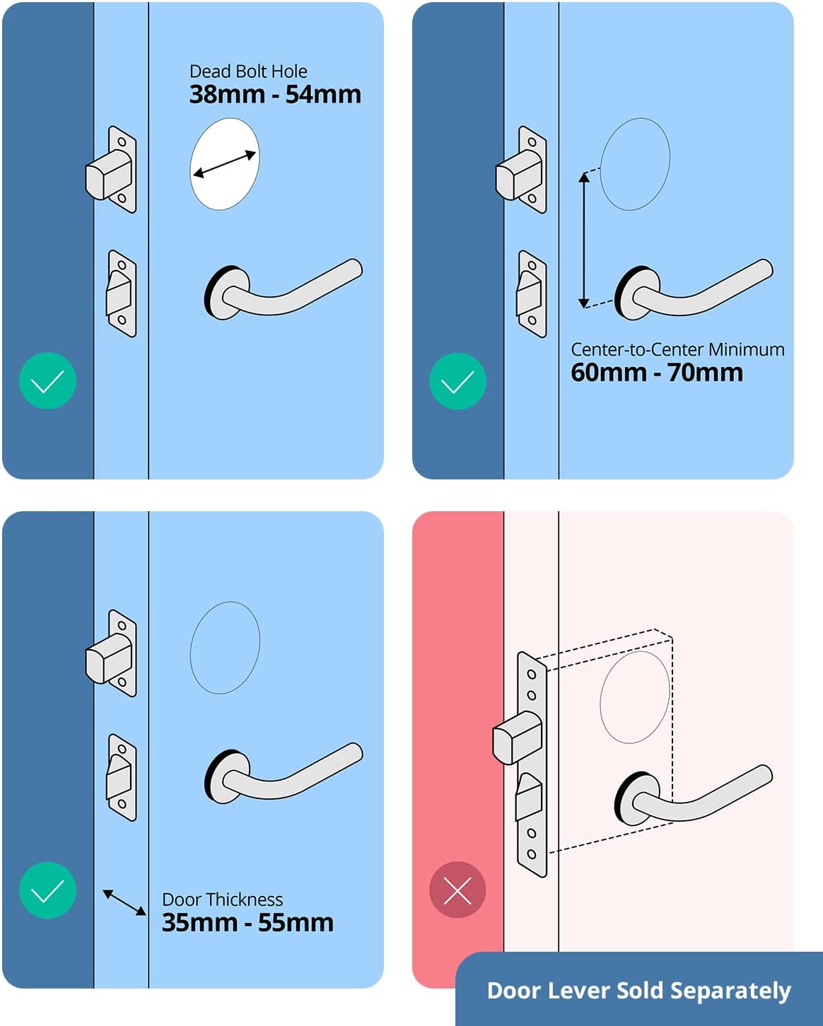 eufy Security E130 Smart Lock Touch, Fingerprint Keyless Entry Door Lock, Bluetooth Electronic Deadbolt, Touchscreen Keypad, IP65 Weatherproofing, Compatible with Wi-Fi Bridge (Sold Separately)