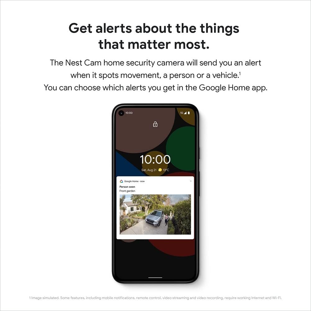 Google Nest Security Cam (Wired) - 2nd Generation - Snow