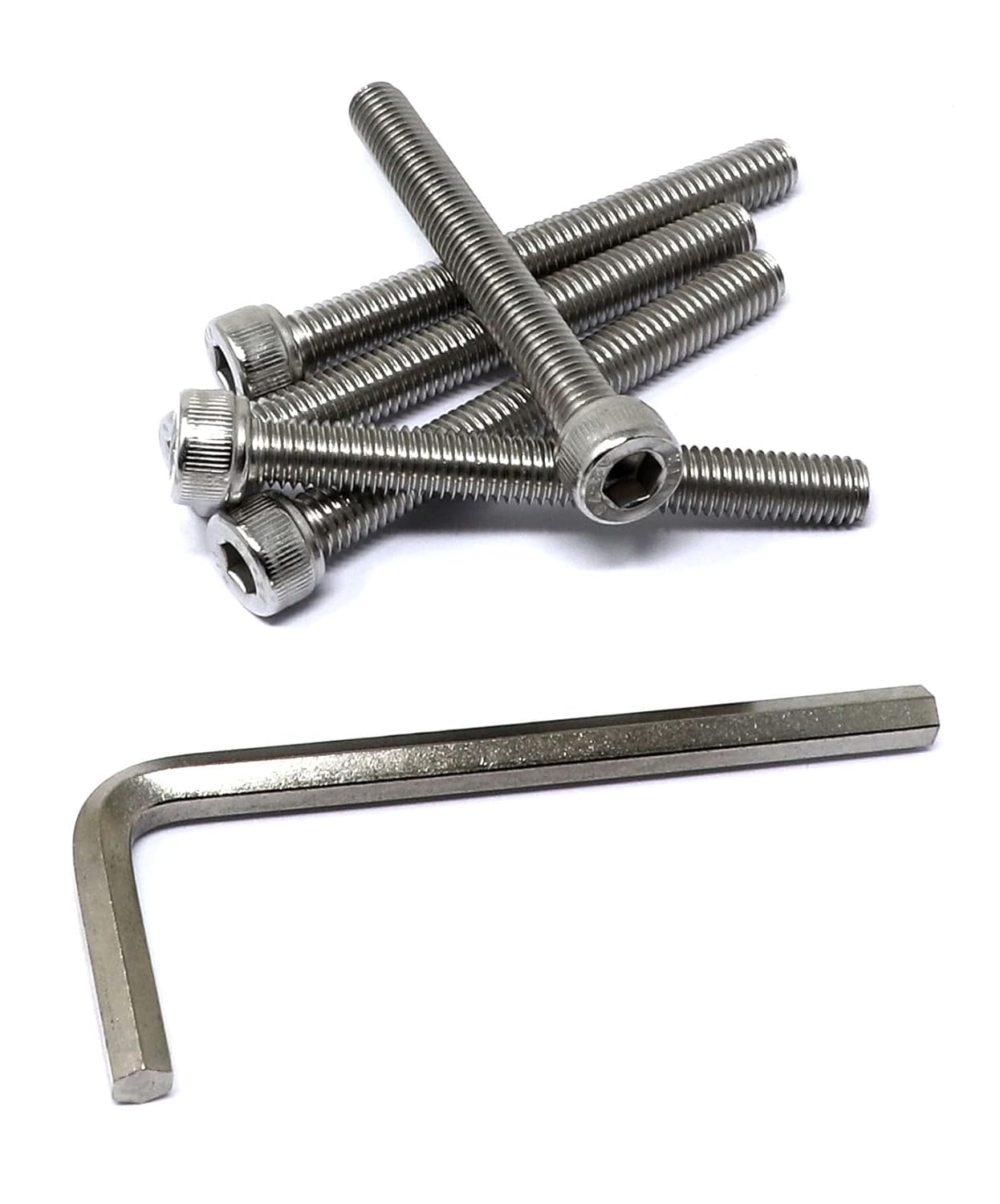 iexcell 25 Pcs M6 x 20mm Thread Pitch 1 mm Stainless Steel 304 Hex Socket Head Cap Screws Bolts Kit