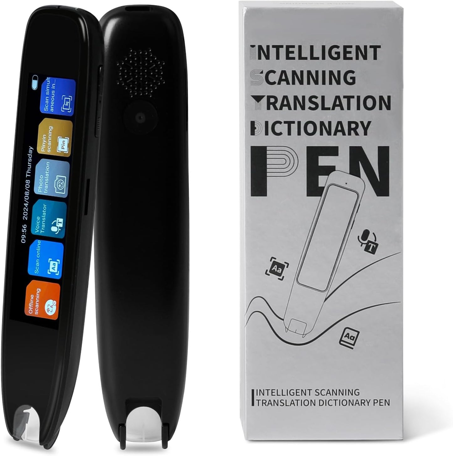 Scan Translation Pen with Camera, 142 Languages Two-Way Instant Translator Pen for Voice, Text, Photo, Offline Online Translation for Business Learning Travel, OCR Digital Reading Pen for Dyslexia