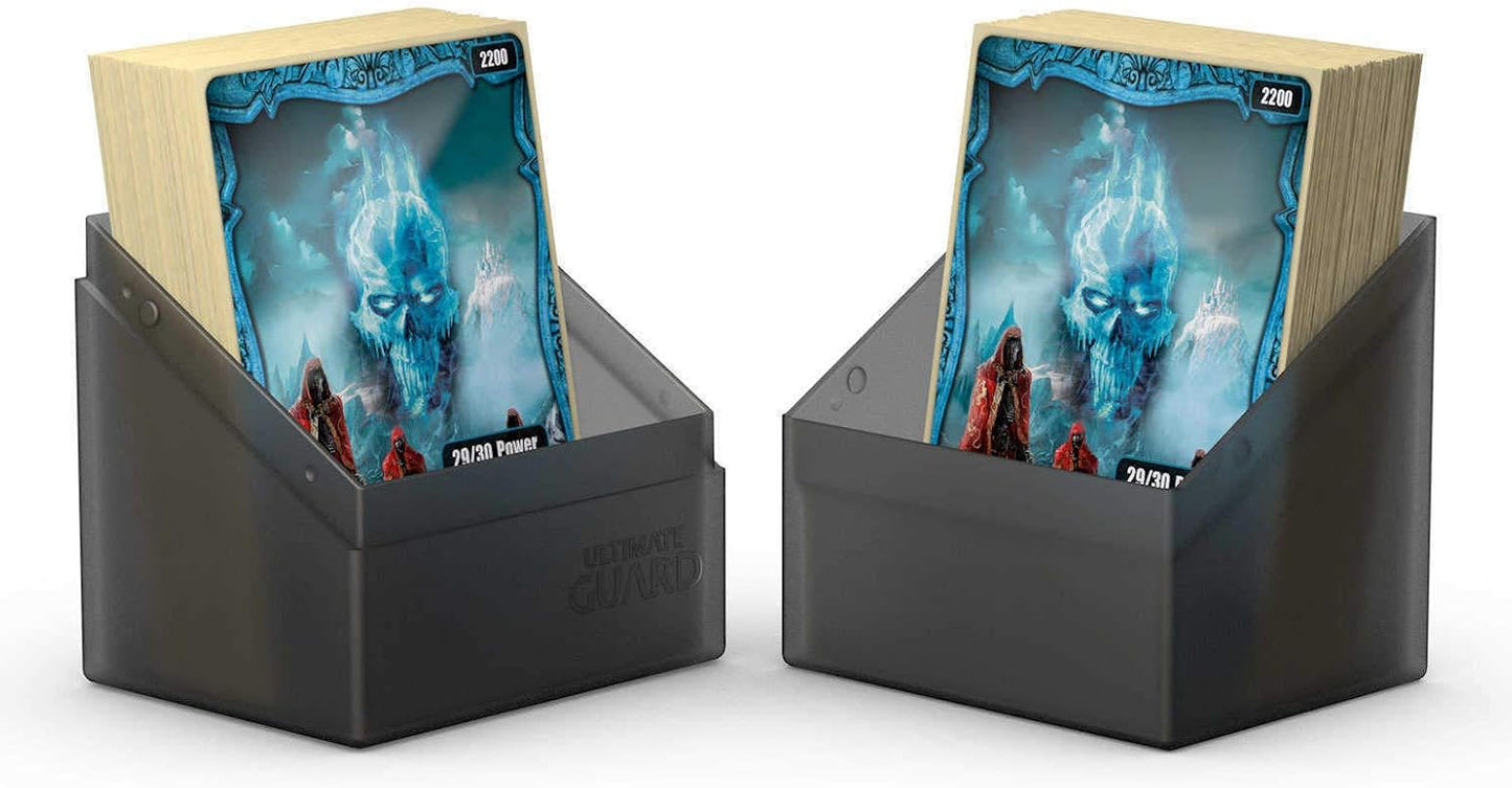 Ultimate Guard Boulder 100+ Classic, Deck Case for 100 Double-Sleeved TCG Cards, Onyx, Secure & Durable Storage for Trading Card Games, Soft-Touch Finish
