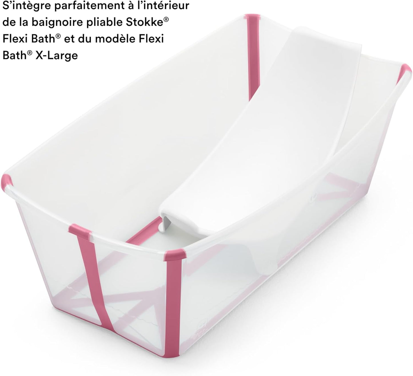 Stokke Flexi Bath Newborn Support, White - Made to Fit Stokke Flexi Bath Foldable Baby Bathtub - Lightweight, Convenient, Comfortable & Safe - Best for Babies Up to Eight Months or 17.6 lbs