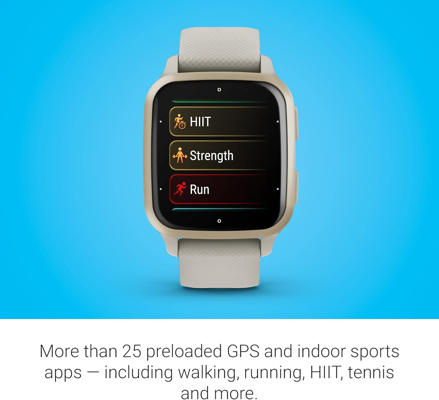 Garmin Venu® Sq 2 GPS Smartwatch, All-Day Health Monitoring, Long-Lasting Battery Life, AMOLED Display, Slate and Shadow Gray