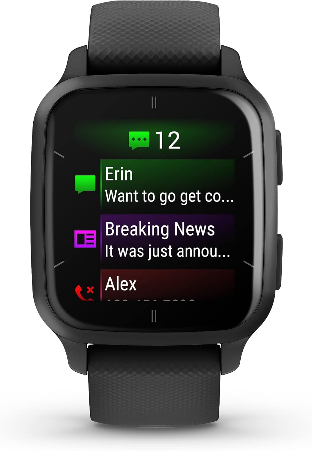 Garmin Venu® Sq 2 GPS Smartwatch, All-Day Health Monitoring, Long-Lasting Battery Life, AMOLED Display, Slate and Shadow Gray