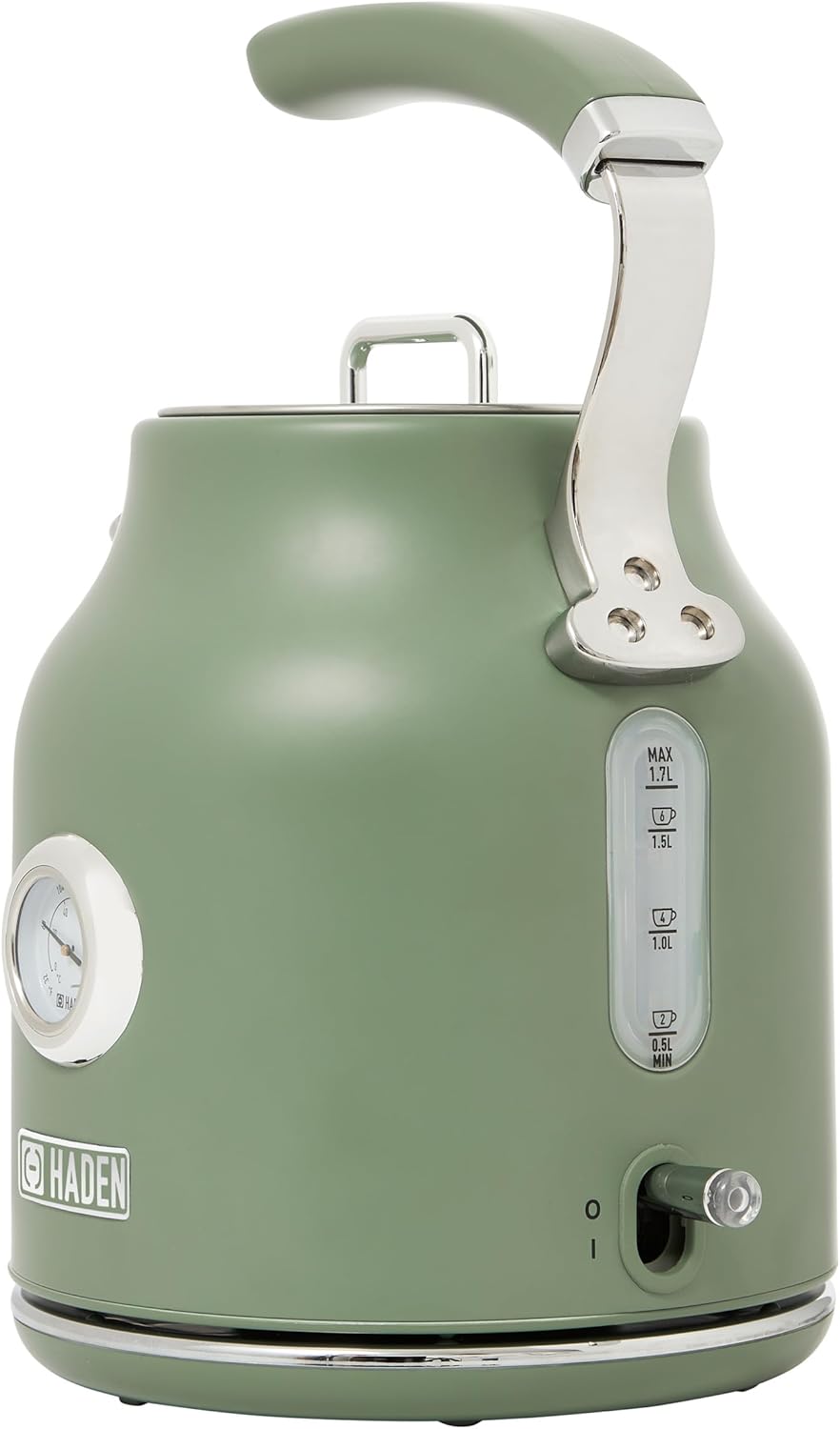 Haden Dorset 75070 Retro Stainless Steel Tea Kettle, 1500W Hot Water Kettle Electric Kettles for Boiling Water, 1.7L Black/Copper Electric Tea Kettles Automatic Shut Off, Boil-Dry Protection Tea Pots