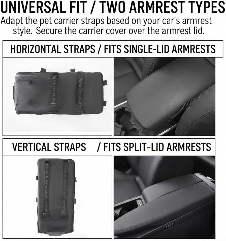 Console Dog Seat for Mazda MX-5 Miata 2000-2025, Pet Booster, Automotive Car Bed, Cat Soft-Sided Carrier, Portable Vehicle Travel Bag Grey