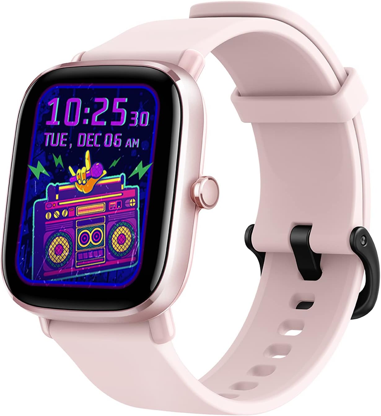 Amazfit GTS 2 Mini in Pink Smartwatch GPS Fitness Tracker for Men Women, Alexa Built-in, 14 Days Battery Life, 70+ Sports Modes, Blood Oxygen Heart Rate Sleep Monitor, AMOLED Screen, 5 ATM Waterproof