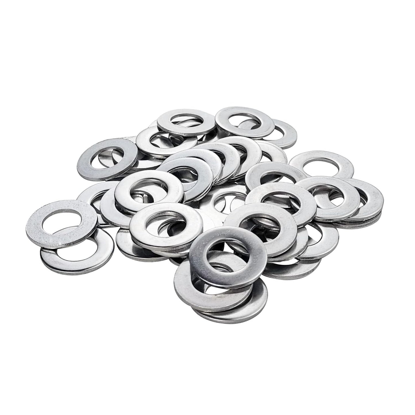 Fajoeda M6 Flat Washers 120Pcs M6 304 Stainless Steel Flat Washer for Bolts Screws, M6 x 12 mm x 1.5 mm