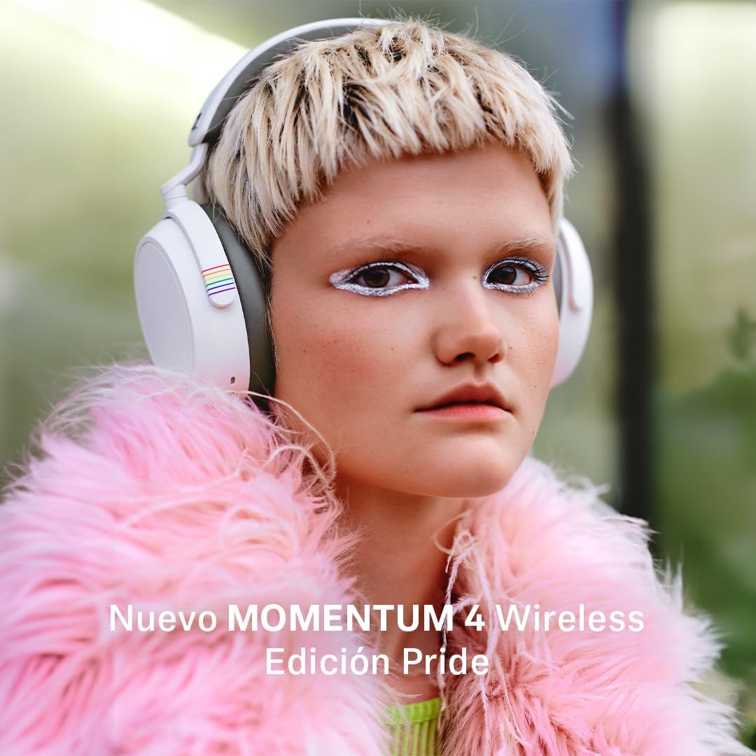 Sennheiser Momentum 4 Wireless Headphones, Bluetooth for Crystal-Clear Calls w/Adaptive Noise Cancellation, 60h Battery Life, Customizable Sound & Lightweight Folding Design, Black/Copper
