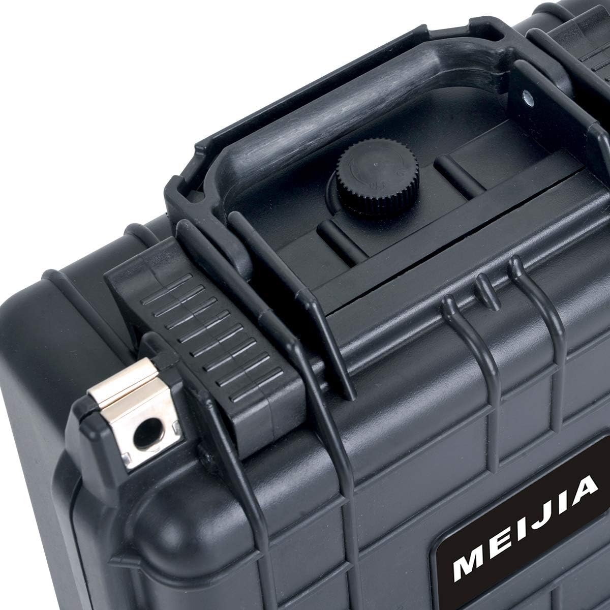 MEIJIA Portable All Weather Waterproof Protective Hard Case,Camera Case with Customizable Fit Foam,Fit Use of Drones, Camera, Equipments, 10.62inchx9.68inchx 4.87inch (Orange)