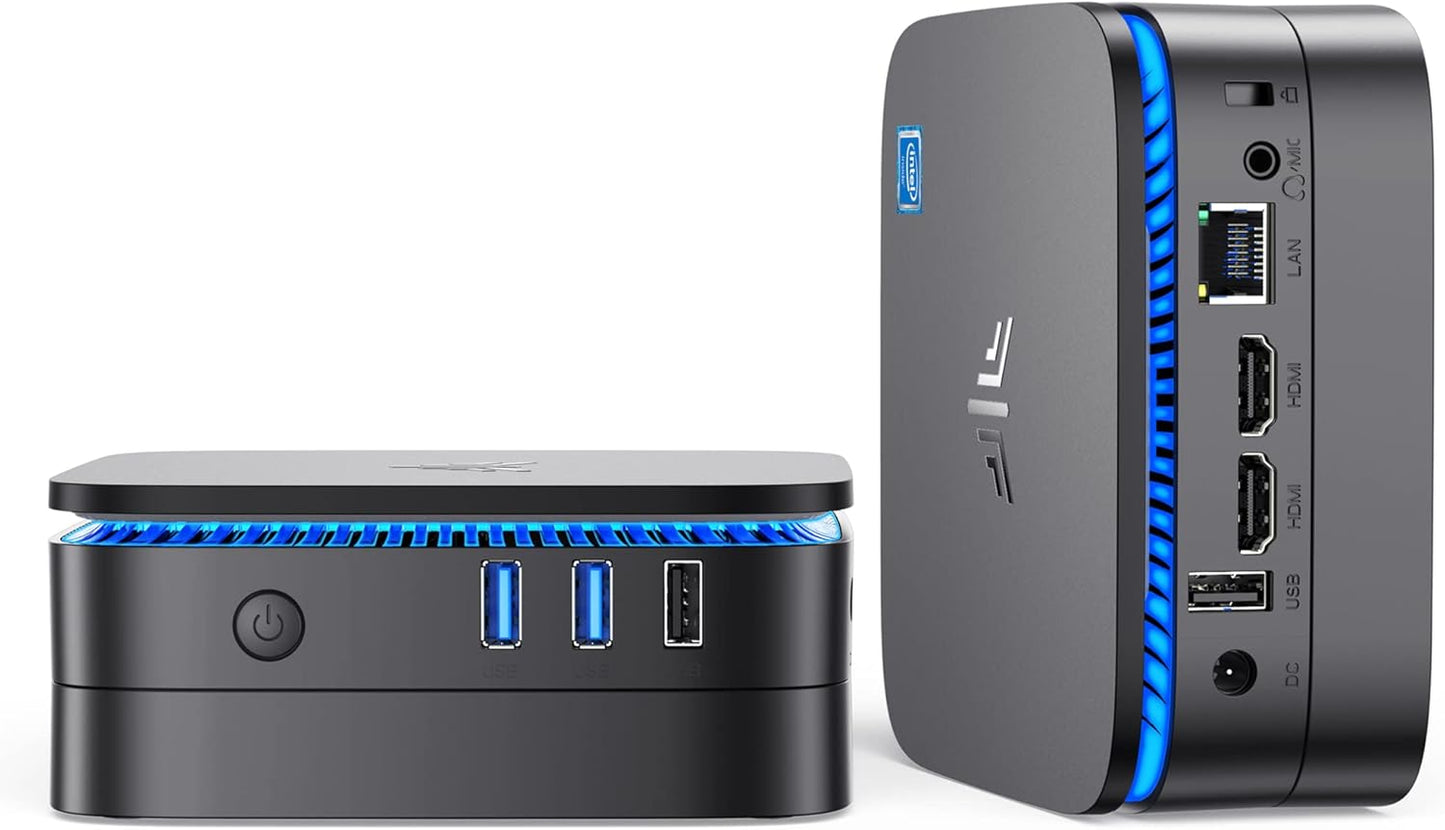 KAMRUI AK1PLUS Mini PC W-11 Pro, 12th Gen N95 Processor (up to 3.4GHz), Mini Desktop Computers with 16GB RAM 512GB M.2 2.5" SSD, Mini Computer Support Dual 4K UHD for Home Business Office