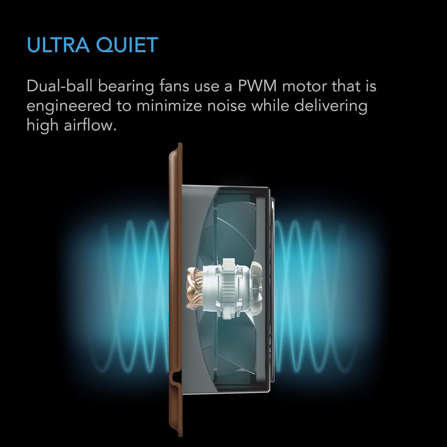 AC INFINITY AIRTAP T4, Quiet Register Booster Fan with Thermostat Control. Brown Bronze Vent. Fits 4 In x 10 In Registers.