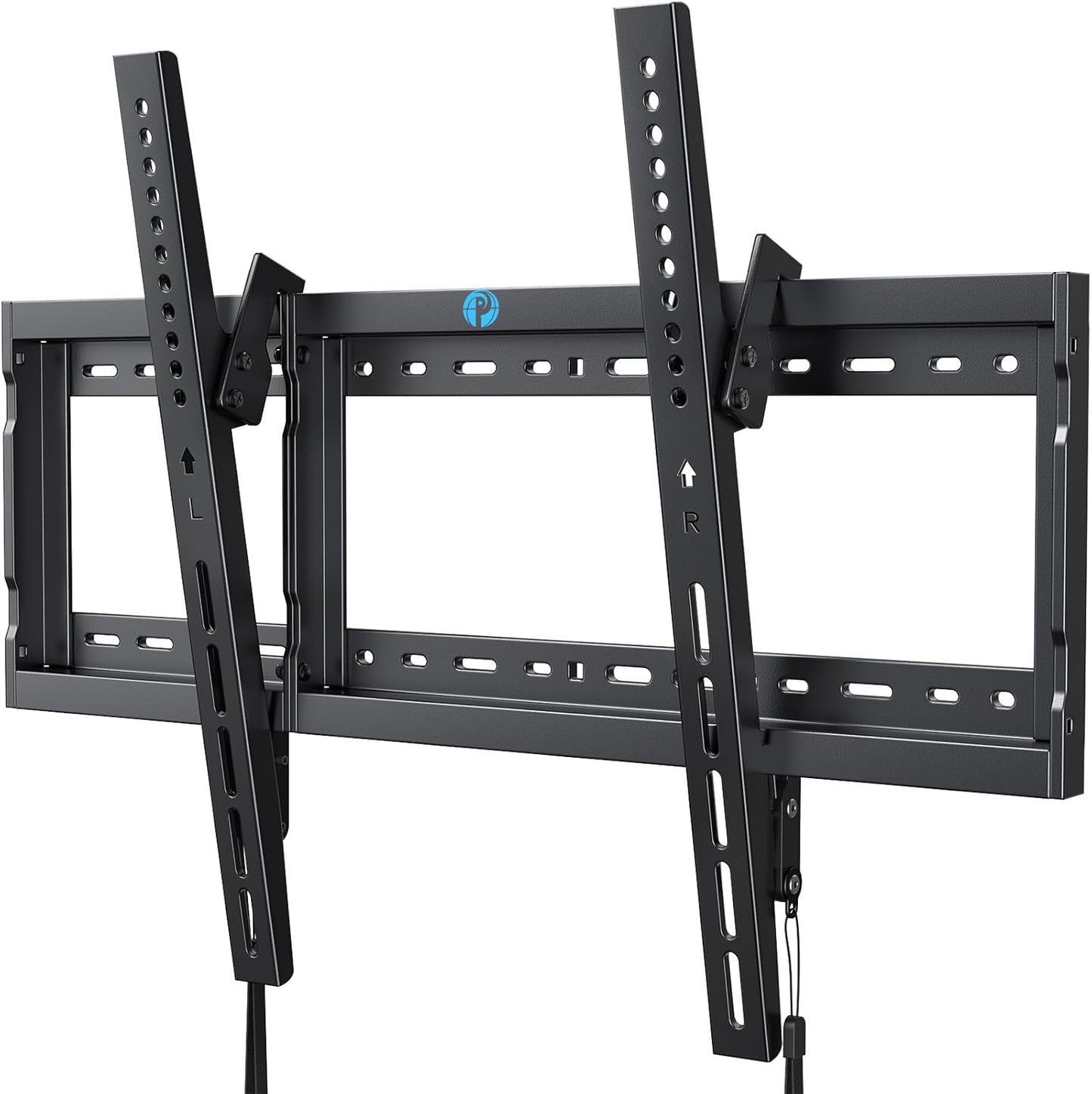 Pipishell Tilt TV Wall Mount Bracket Low Profile for Most 37-75 Inch LED LCD OLED Plasma Flat Curved TVs, Large Tilting Mount Fits 16"-24" Wood Studs Max VESA 600x400mm Holds up to 132lbs