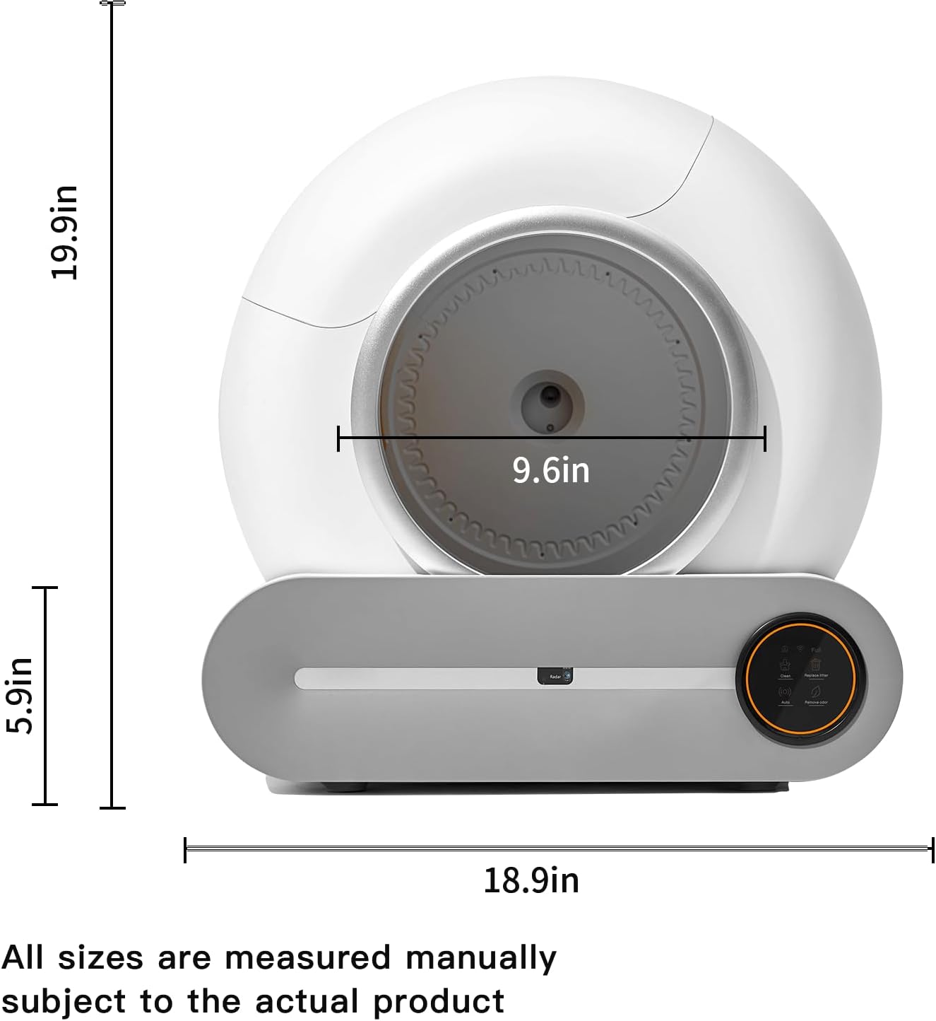 Upgraded Self-Cleaning Cat Litter Box - Automatic Smart for Multiple Cats, Never Scoop Again, Safety Protection, APP Control, Odorless, Health Check