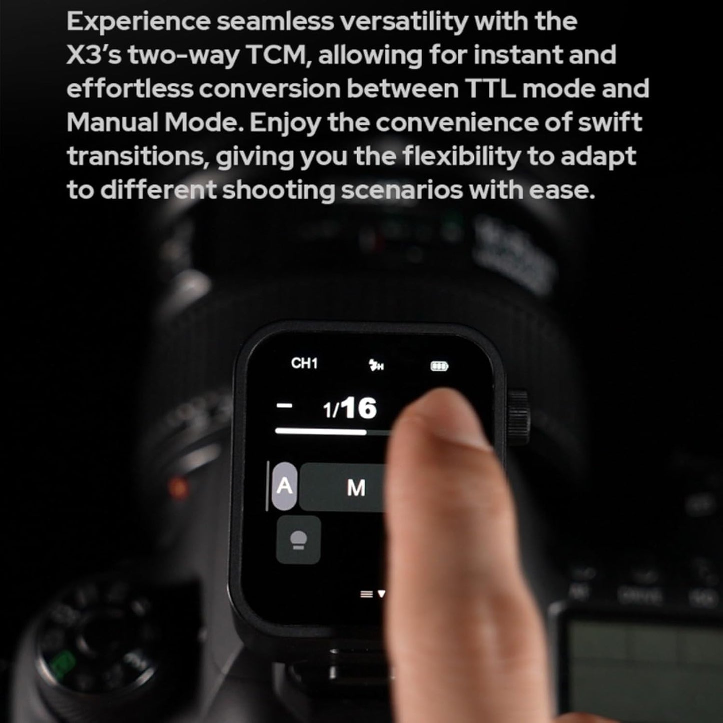 Godox X3-F X3F X3 F Touchscreen TTL Wireless Flash Trigger for Fuji, 2.4GHz Wireless, High Speed Sync, OLED Screen Adjustable Brightness TTL Speedlight Transmitter for Fujifilm Cameras (Autoflash)