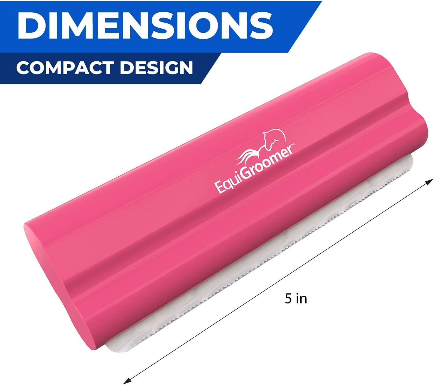 EquiGroomer Deshedding Brush for Dogs and Cats | Undercoat Deshedding Tool for Large and Small Pets | Comb Removes Loose Dirt, Hair and Fur While | Perfect for Short and Long Hair Grooming Shedding