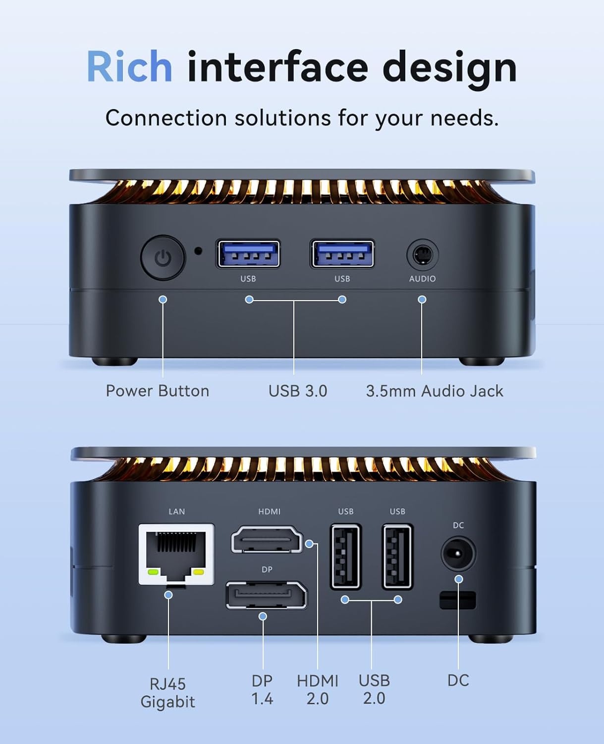 KAMRUI AK1PLUS Mini PC W-11 Pro, 12th Gen N95 Processor (up to 3.4GHz), Mini Desktop Computers with 16GB RAM 512GB M.2 2.5" SSD, Mini Computer Support Dual 4K UHD for Home Business Office