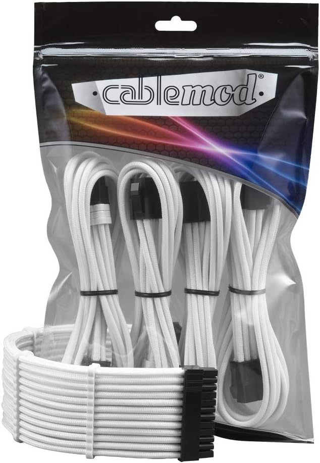 CableMod Pro ModMesh Sleeved Cable Extension Kit (White)