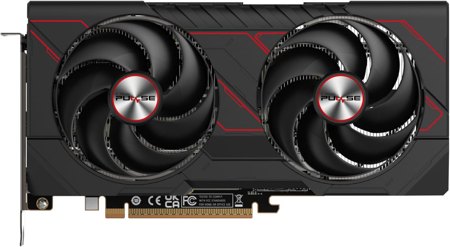 Sapphire 11350-03-20G Pulse AMD Radeon™ RX 9060 XT Gaming OC Graphics Card with 16GB GDDR6, AMD RDNA 4