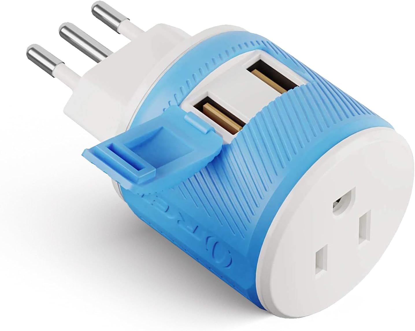 OREI South Africa, Botswana, Namibia Travel Plug Adapter with Dual USB - USA Input - Type M (U2U-10L), Will work with Cell Phones, Camera, Laptop, Tablets, iPad, iPhone