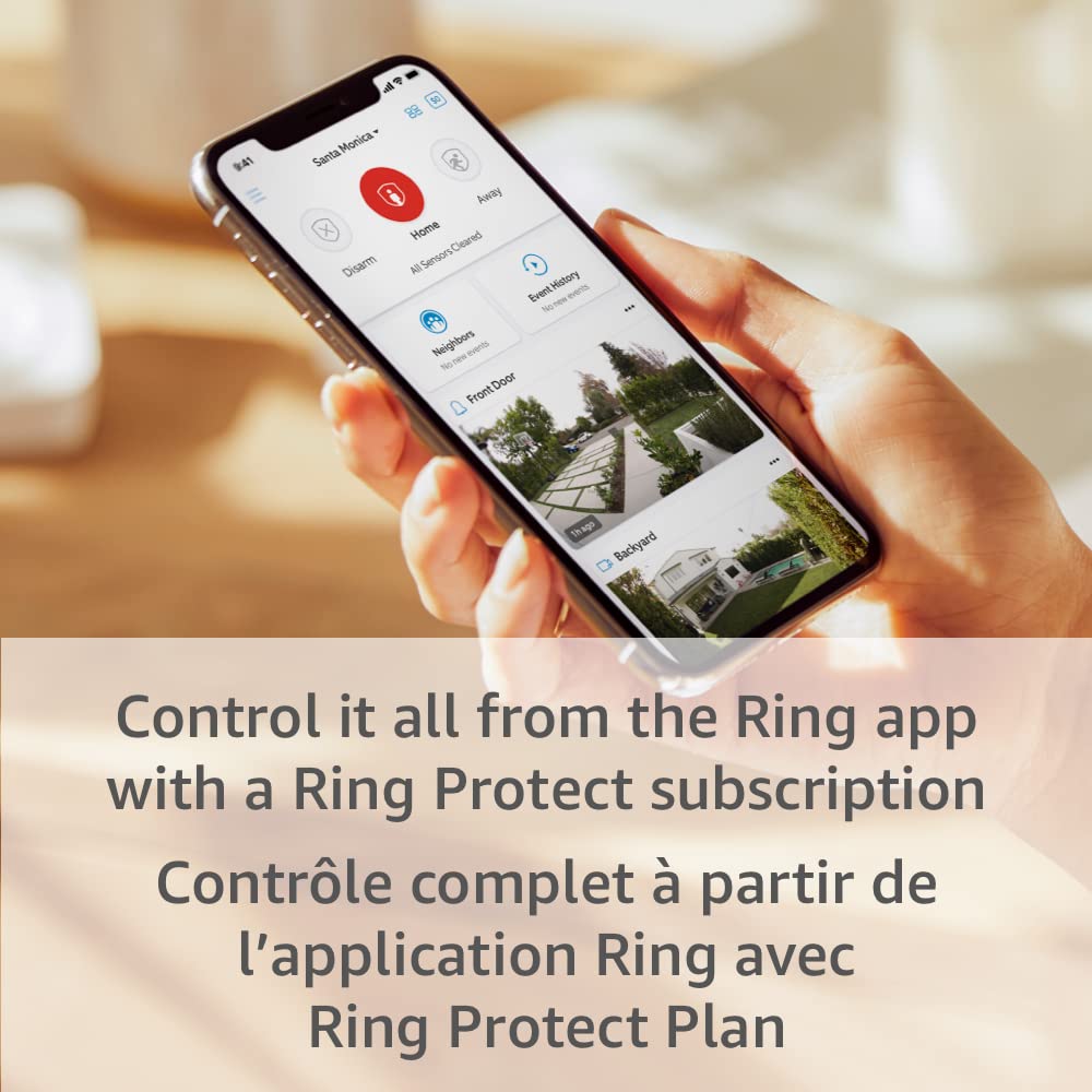 Ring Alarm 5-Piece Kit (newest model), home security system with 30-day free Ring Home subscription