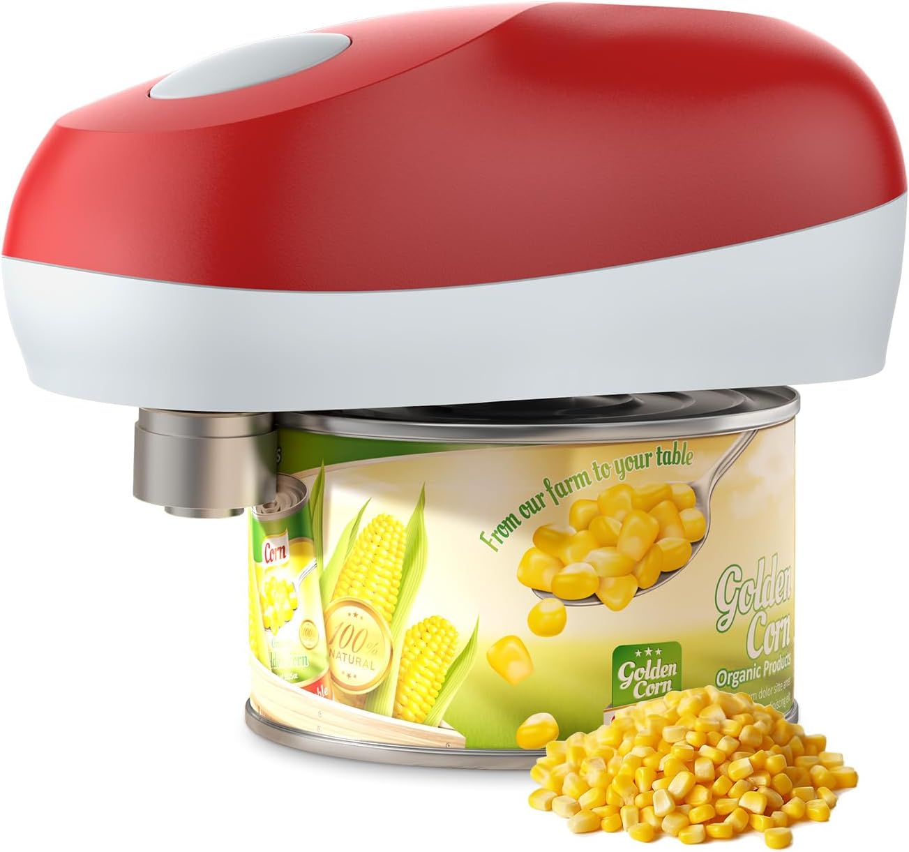Osnil Rechargeable Electric can Opener for Seniors, Arthritis and Mum Automatic Open Any Size can with Smooth Edge Food-Safe with Rechargeable Battery and USB Cable