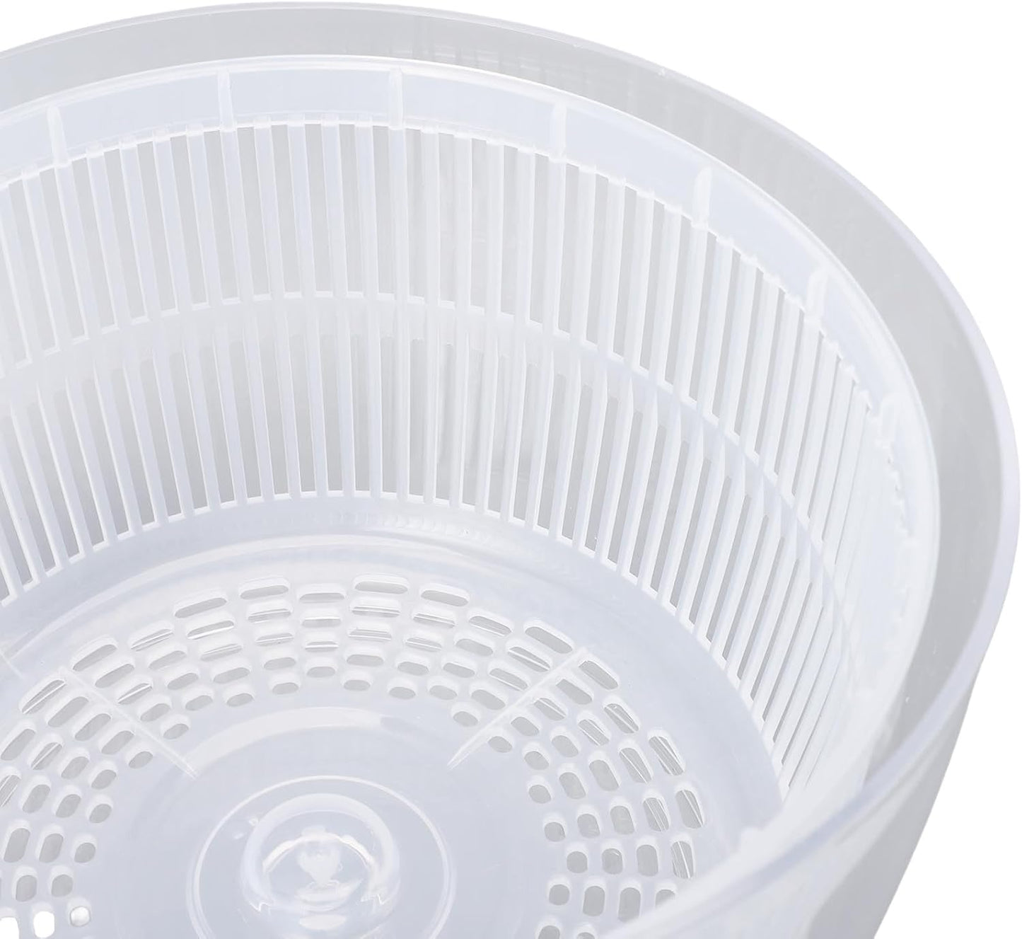 Vegetable Washer Dryer, Salad Spinner Anti Slip Base Home (Large 24x24cm / 9.4x9.4in)