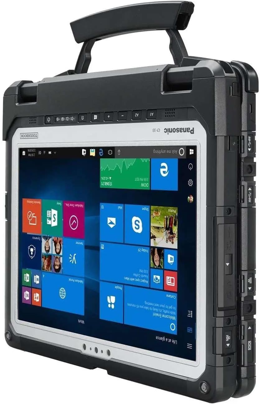 Panasonic Toughbook CF-33 MK1, Intel Core i5-7300U up to 3.5GHz, 12-inch QHD Touchscreen + Digitizer, 8GB RAM, 256GB SSD, 4G LTE, Premium Keyboard, Windows 10 Pro (Renewed)
