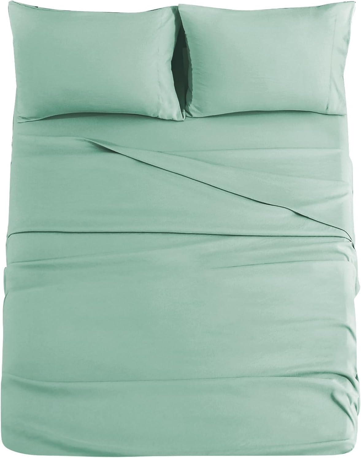 JOLLYVOGUE Queen Size Bed Sheet Set - 4 Piece Bed Sheets Set with Deep Pocket - Soft Breathable & Cooling - Resists Shrinkage & Fading Draps Queen - Easy Care (Dark Grey)