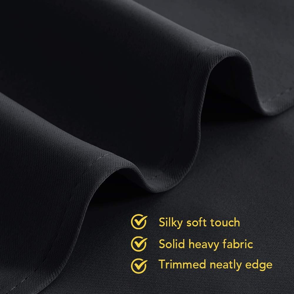 NICETOWN Blackout Curtains 2 Panels for Bedroom- Thermal Insulated Grommet Blackout Curtains 63 Inches Long for Living Room/Kitchen Rideaux occultants (2 Panels, W42 x L63 -Inch,Grey) - PuriLite
